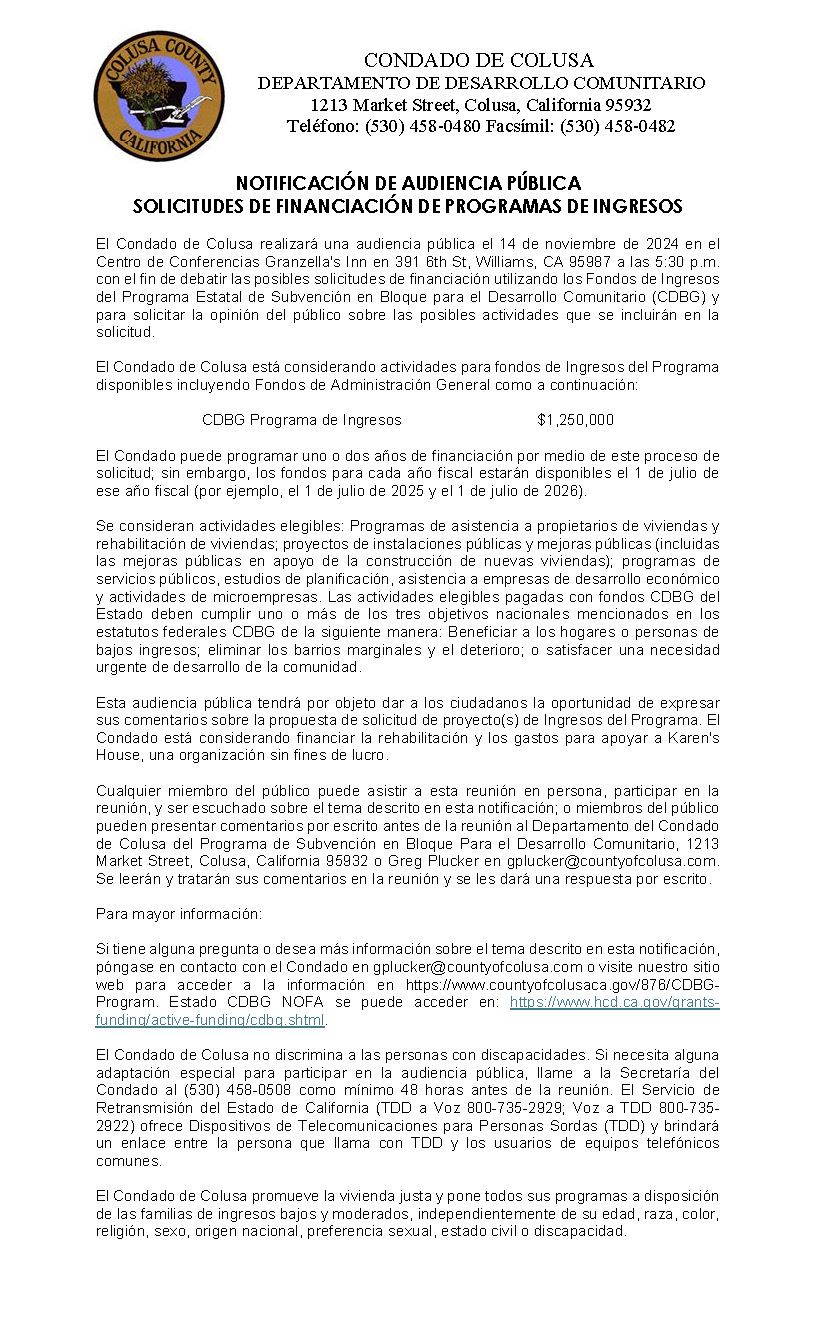2024_11_14_PI_Only_Application_Public_Hearing_Notice FINAL in Spanish one page